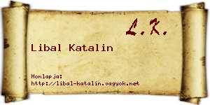 Libal Katalin névjegykártya